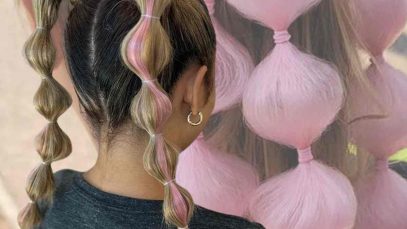 il trend delle bubble braids